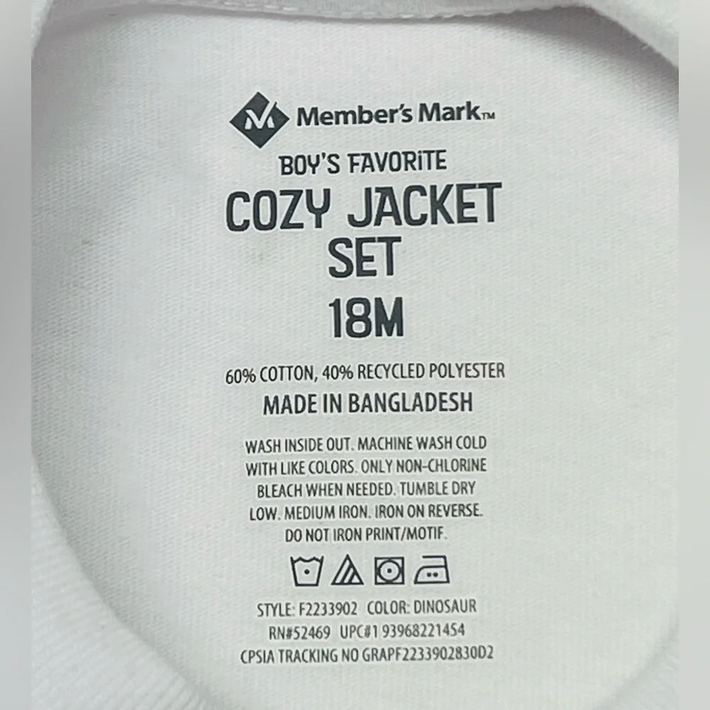 MEMBER'S Mark Boy's 3-Piece Long Sleeve Shirt, Hooded Jacket & Pant Set
